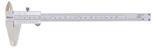 CALIBRADOR VERNIER 200MM/8", ±0,05 mm, Sin salida de datos