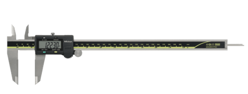 Digital ABS AOS Caliper, OD Carb. Jaws In/Met., 0-8", Blade, Thumb R., w/o Outp