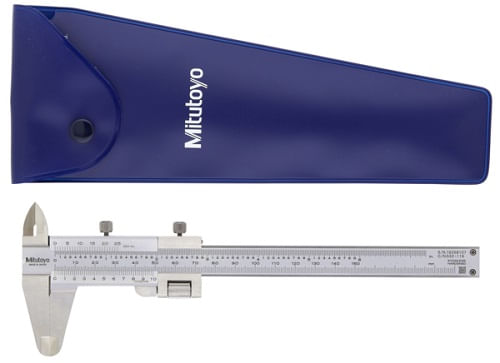 Calibrador Vernier, Ajuste Fino 0-130 mm, 0,02 mm, métrico/pulgadas