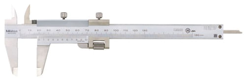 Calibrador Vernier, Ajuste Fino 0 - 130 mm, 0.02 mm, métrico