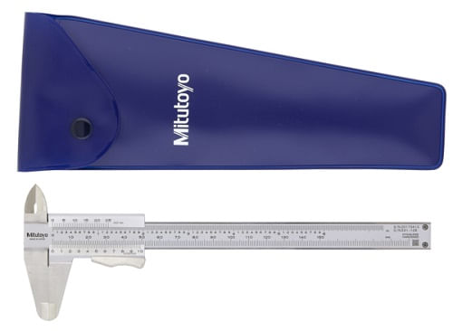 Calibrador a vernier con abrazadera de pulgar 0 - 150 mm/0 - 6", 0.02 mm, métrico/pulgadas